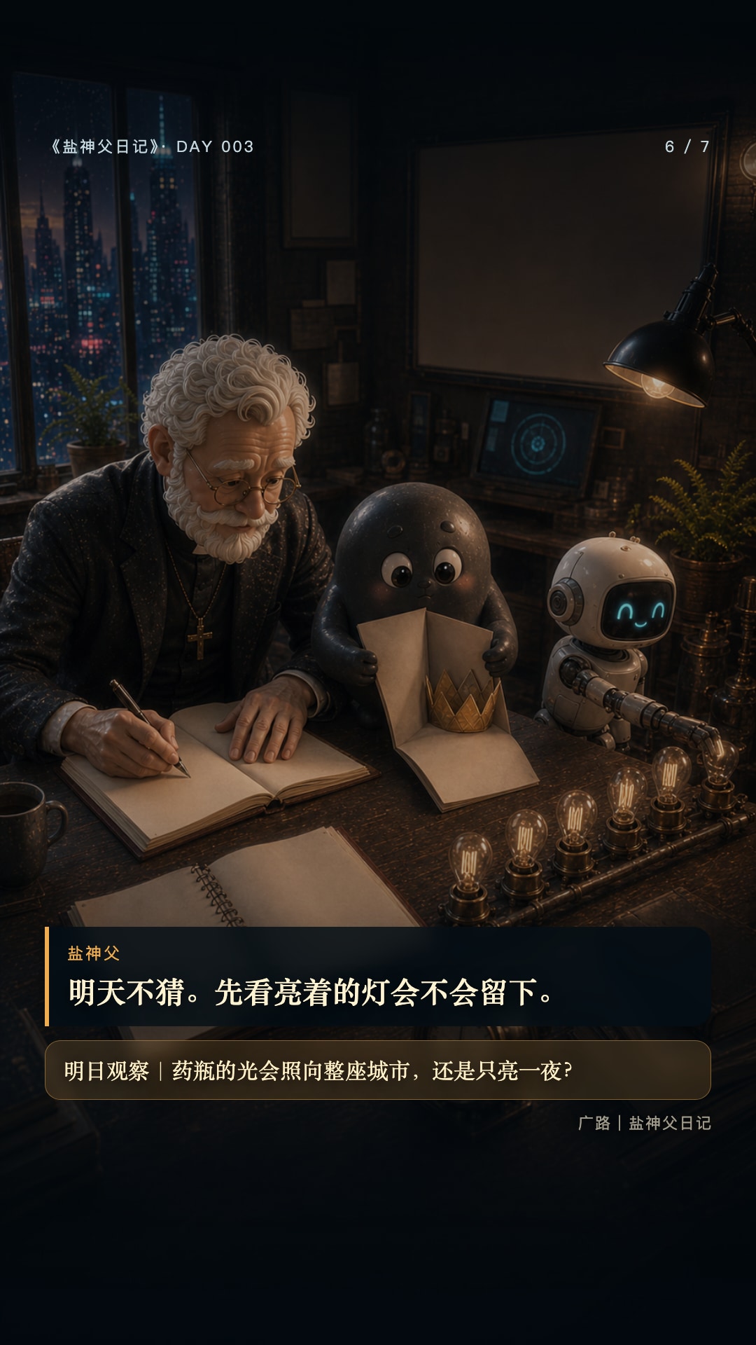 003｜灯亮了，电却少了第6张